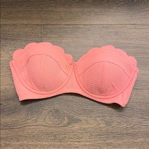 Scalloped Jessica Simpson swimsuit top